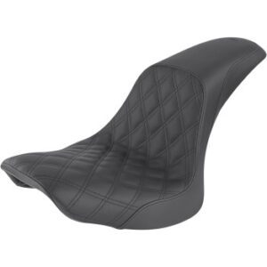 SADDLEMEN Profiler™ Front Lattice/Rear Smooth - Black - FLSTC '06-'17 806-23-149